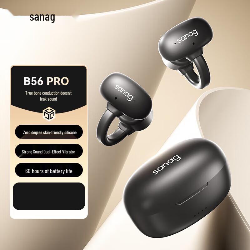 SANAG B56 Open-Ear Bone Conduction Bluetooth Headset