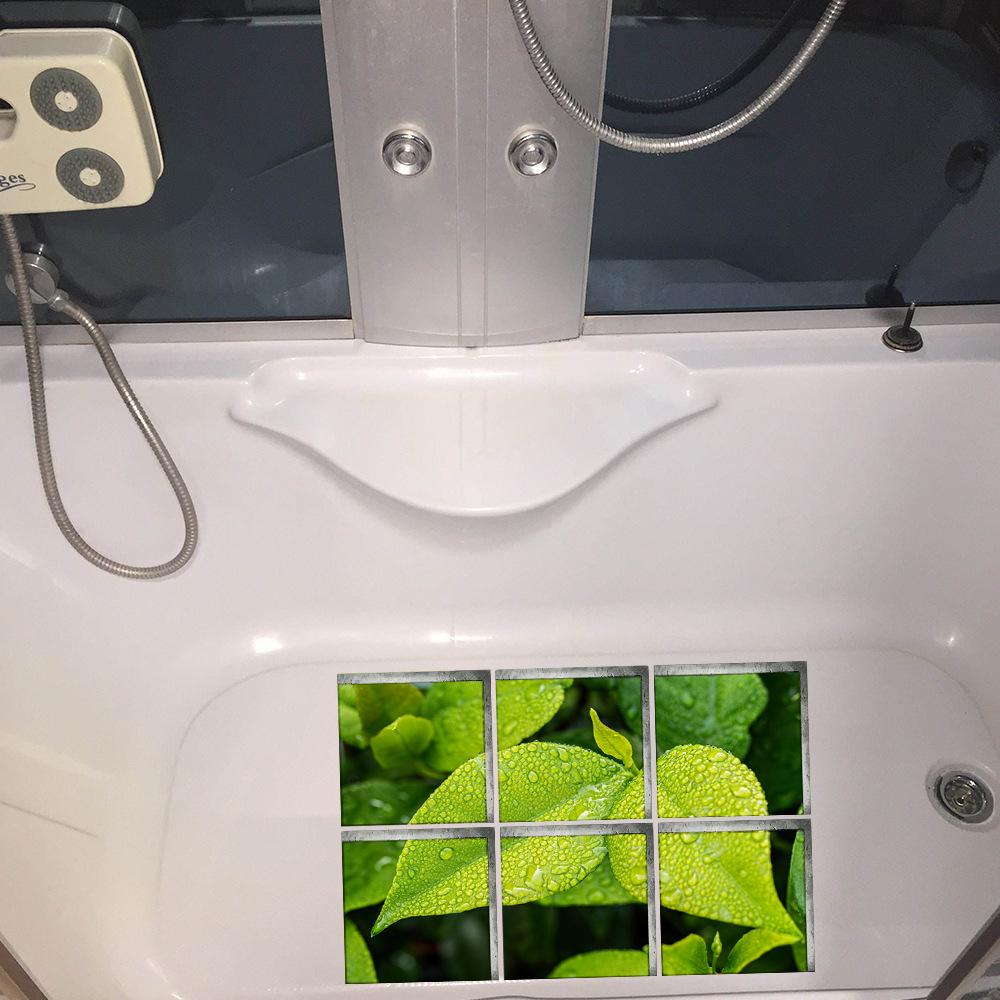 Creative 3D Bathroom Three-Dimensional Environmentally Friendly Wall Sticker Bathtub Self-Adhesive Non-Slip Sticker Children'S Bathtub Waterproof