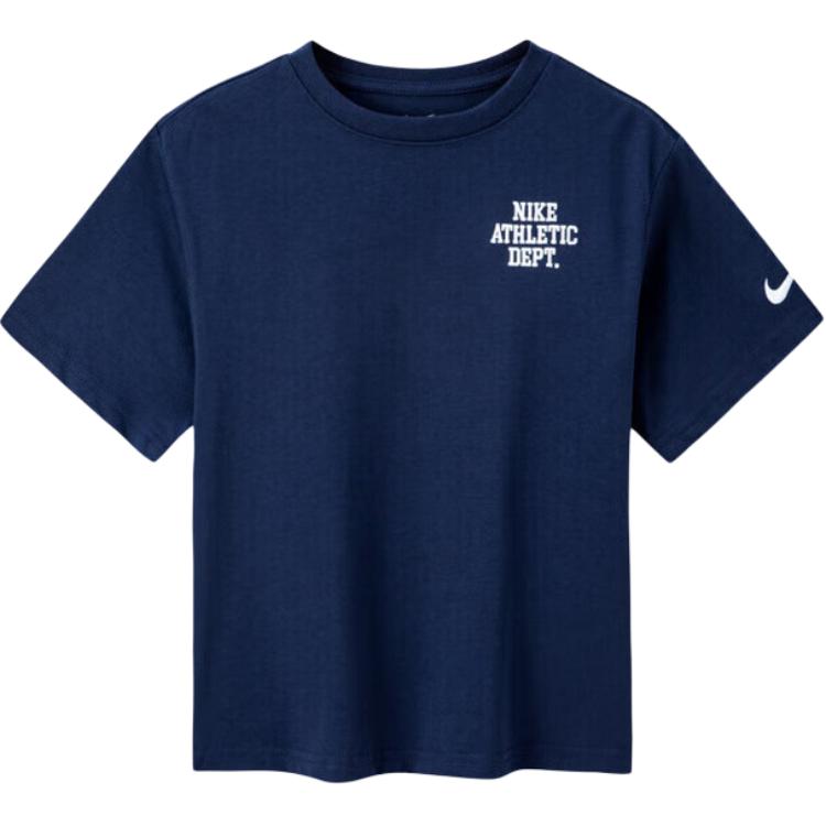 

New Nike T Shirt Blue Children Aged 3 7 Years Old FD8459-410 4