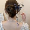 Chinese Style Spider Lily Flower Hair Sticks For Women Dripping Oil Tassel Hairpin Vintage Hanfu Chopsticks Hair Accessories