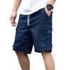 Men's Summer Work Shorts: Drawstring Athletic Pants, Loose-Fit Casual Straight-Leg Mid-Length Shorts