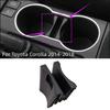 Center Console Cup Holder Ert Divider Set Black For Toyota Corolla 2014-2018