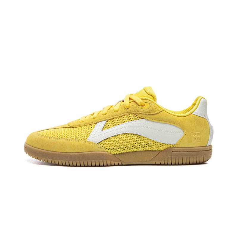 

Li Ning PP Ping Pong Abrasion Resistant Breathable Low top Casual Shoes Women s Dynamic Yellow Ivory AZGW306-2 38