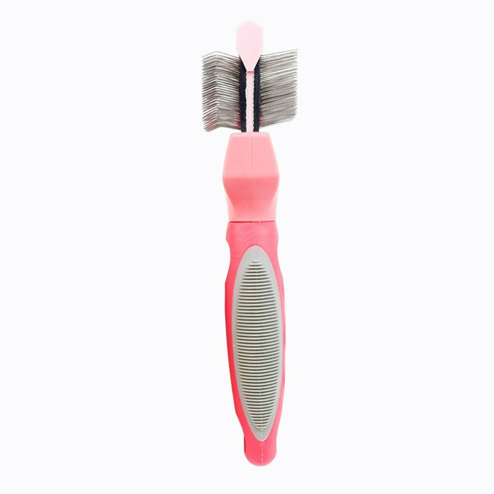 Stainless Steel Pet Hair Brush Double Sided Pet Hair Cleaning Comb Pet Hair Detangling Comb  Cats