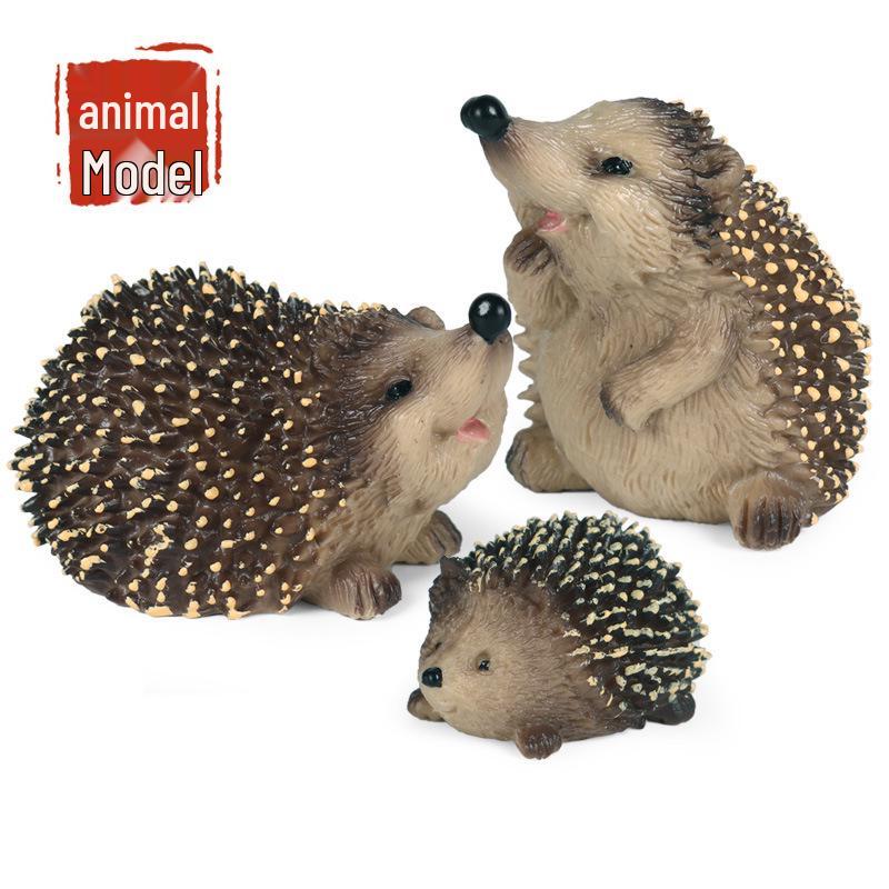 Children's Wild Hedgehog Animal Model Educational Figurine - Jungle Spiky Hedgehog Desktop Toy