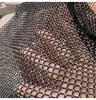 Sparkling Mesh Diamond Sun Protection Long Sleeve Party Top