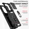 For Xiaomi Poco M6 Pro 4G Case Armor Slide Camera Lens Cover For Poko Little Poco M6Pro M 6 POCOM6 4G Pro Ring Stand Cases