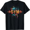 Gym In Graffiti Style Design T-Shirt