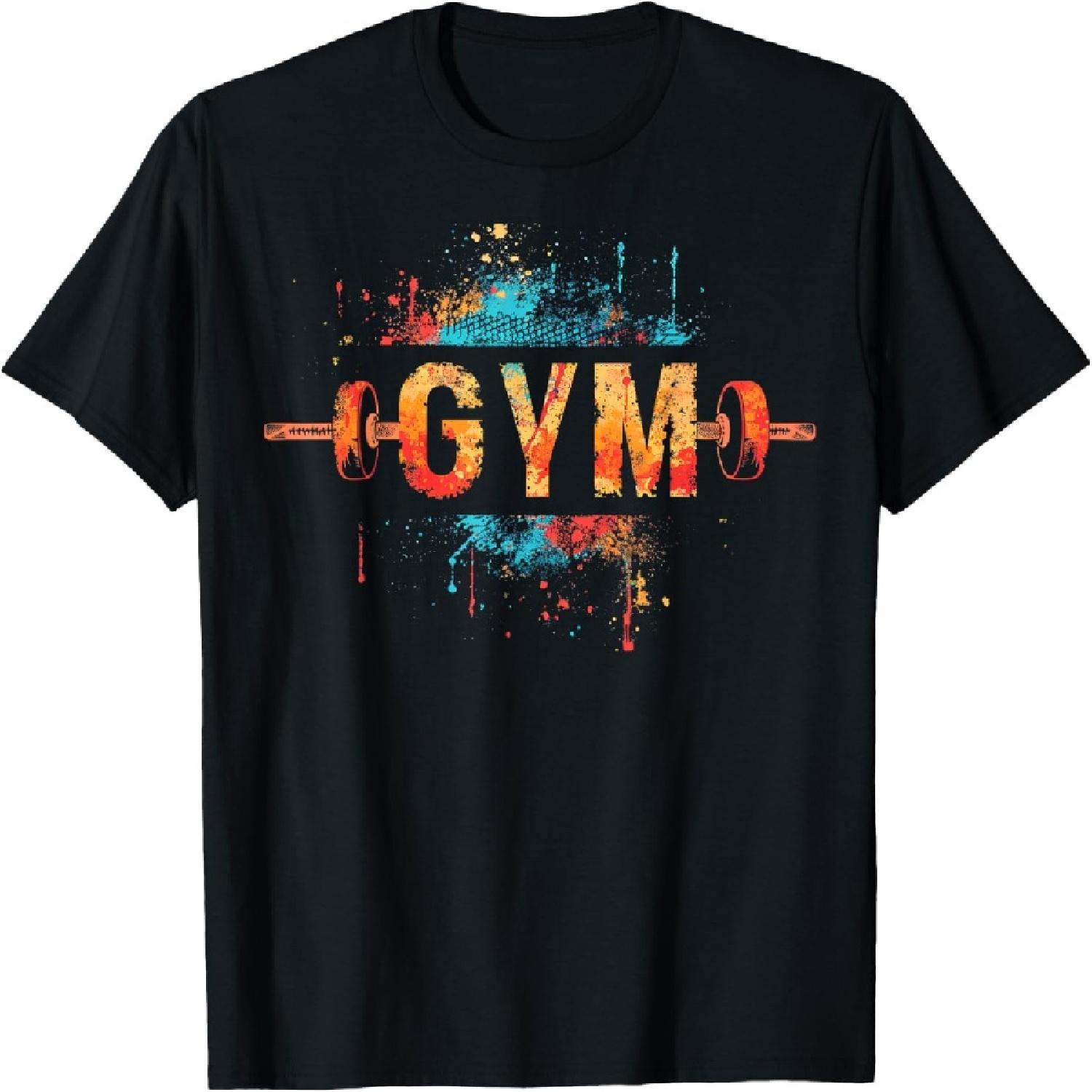 

Gym in Graffiti Style Design T-Shirt XXXXXL різнокольоровий