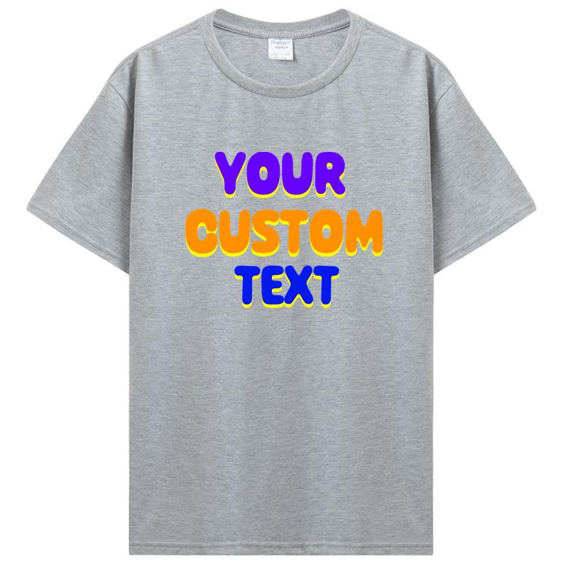 

Custom Tshirt Front Back Print Professional Your Own Logo Text Photo Male Personalized Premium Gifts T-shirt Men s Clothing 4XL