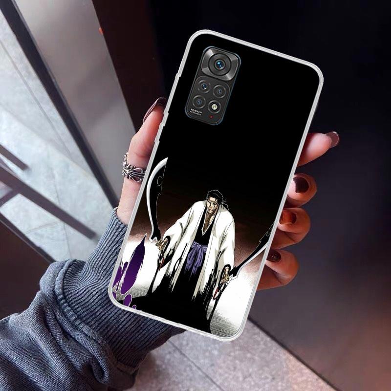 Bleach Kyoraku Shunsui Phone Case For Xiaomi Redmi Note 10 11 12 13 14 15 Pro Plus 11S 12S 14S 11T 11E 10S Soft TPU Back Cover R