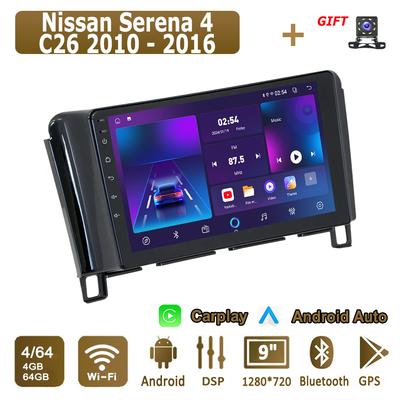 Android Carplay Car Radio For Nissan Serena 4 C26 2010 - 2016 Multimedia Player Head Unit Stereo GPS Navigation BT WIFI 4+64GB