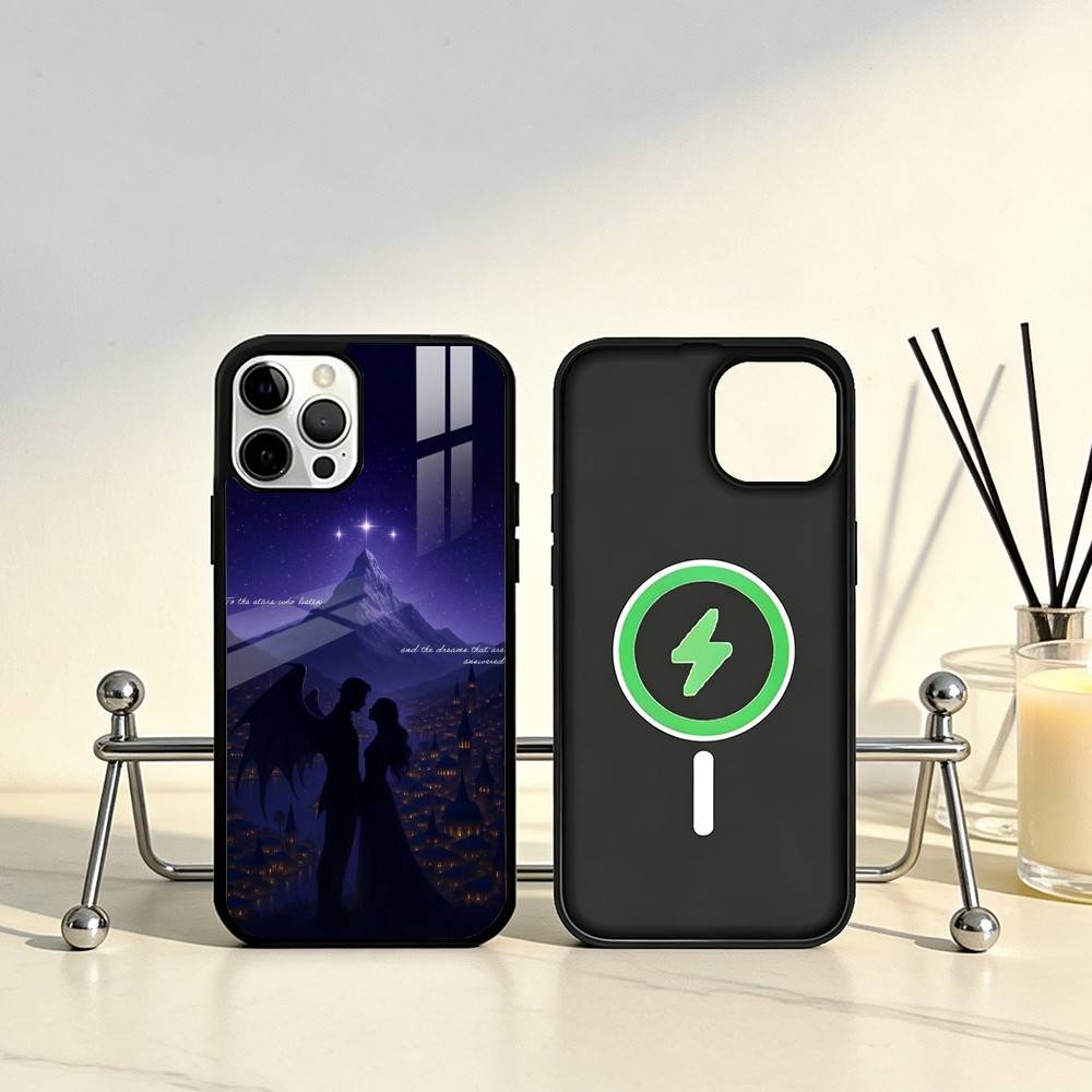 

A Court-of-Mist-and Fury Phone Case For iPhone17,16,15,14,13,12,11 Plus,Pro Max Magnetic For Magsafe Wireless Charging iPhone12mini