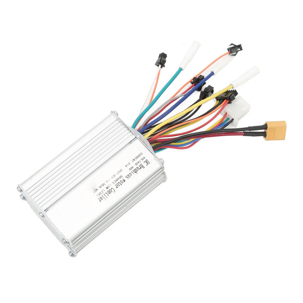 48V Brushless Motor Controller 21A Sensitive Control Aluminum Alloy DC Brushless Controller for Electric Scooter