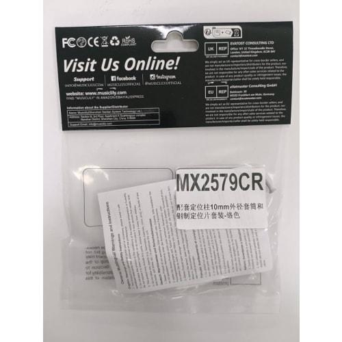 Musiclily Guitar Double Locking Tremolo Bridge with Bracket and M7 Stud Set for Floyd Rose Style Electric Guitars, Chrome