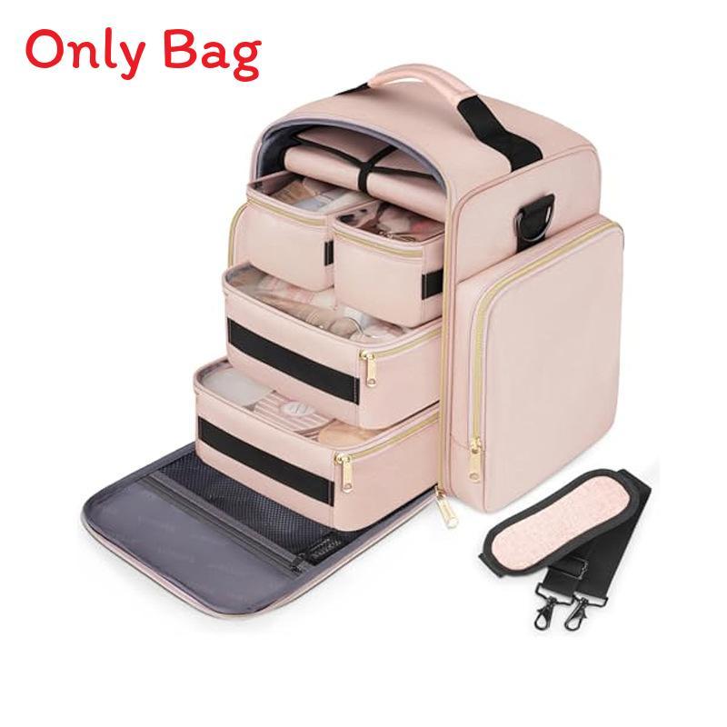 Travel Makeup Organizer With Four Detachable Compartments For Daily Use