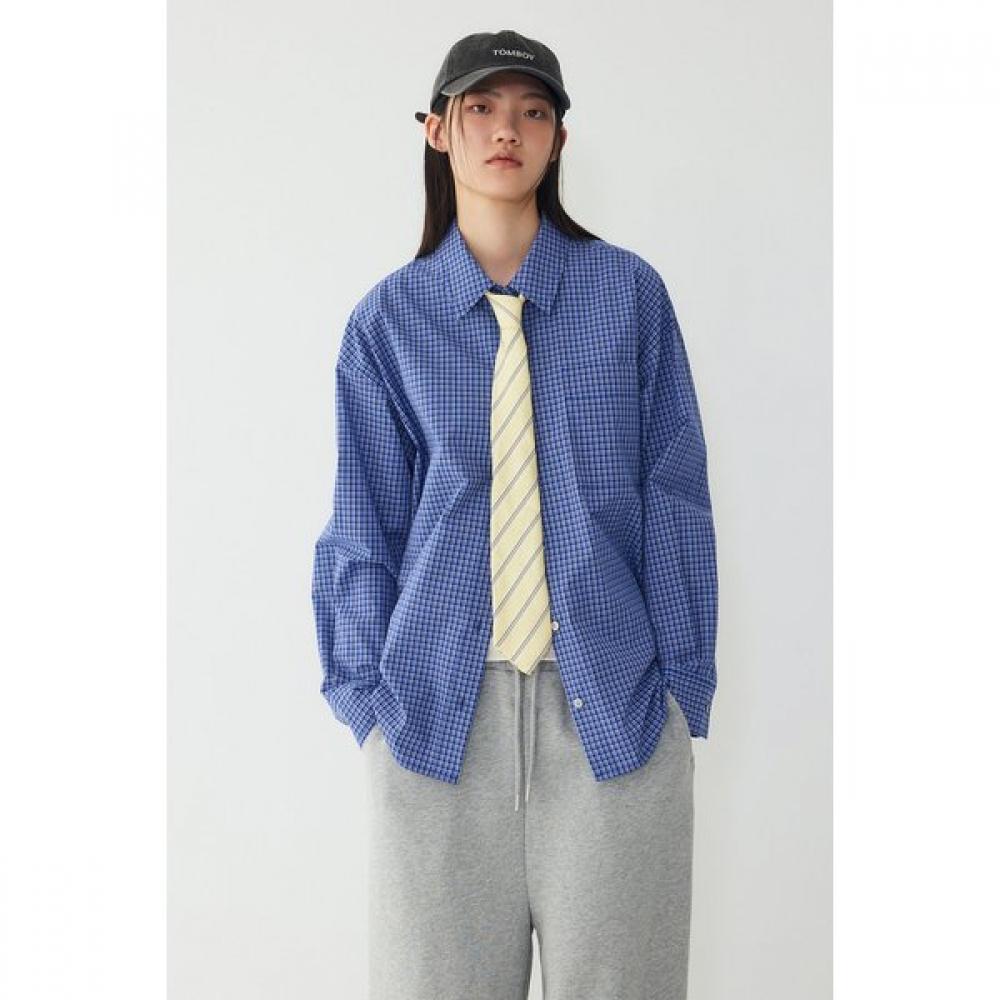 STUDIO TOMBOY Square Pocket Check Shirt 9106221201 