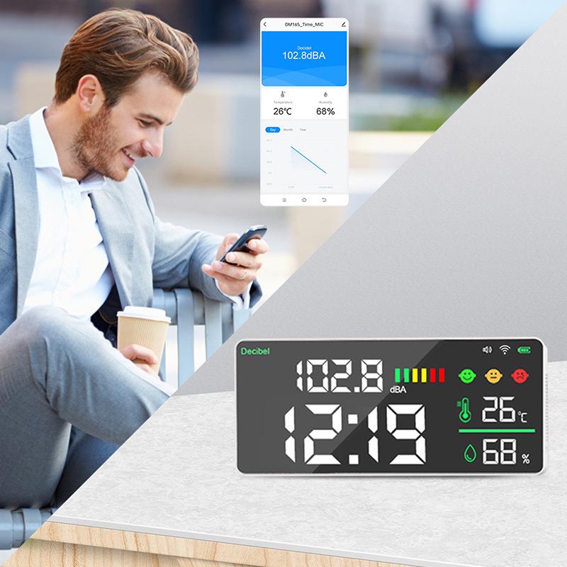 Wall-Mounted HD Sound Meter with Large Digital Display