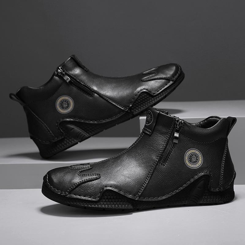 Men's High-top Leather Boots Casual Sneakers 39-46