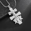 Osobnost Kreativní Design Náboženský Ježíš Kristus Kříž Přívěsek Amulet Jednoduchý Pánský a Dámský Náhrdelník