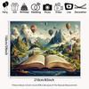 2D Magical Storybook Backdrop Mountain Landscape Photography Background