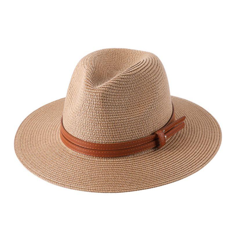 Men's and Women's Spring and Summer Sun Hats, Panama Straw Hats, Men's Simple and Fashionable Sun Hats, Top Hats, Fishing Hats