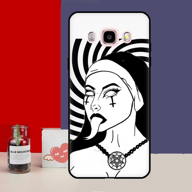 Satan Satanic Nun Case For Samsung Galaxy J3 J5 J7 2017 J1 A3 A5 2016 J4 J6 Plus A6 A8 A7 A9 J8 2018 Cover
