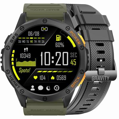 Smartwatch für Herren Gravity Gt24-5 - Taschenlampe, Zusätzliches Armband  (Sg033E)