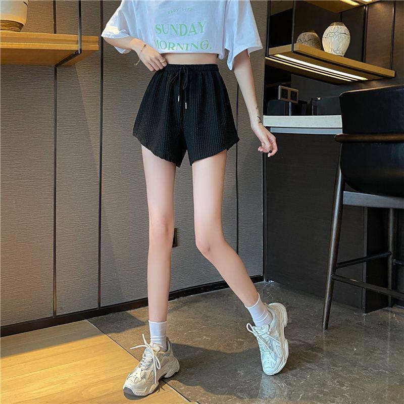 Women s Wide-Leg Summer High-Waisted Casual Korean-Style Thin Shorts S
