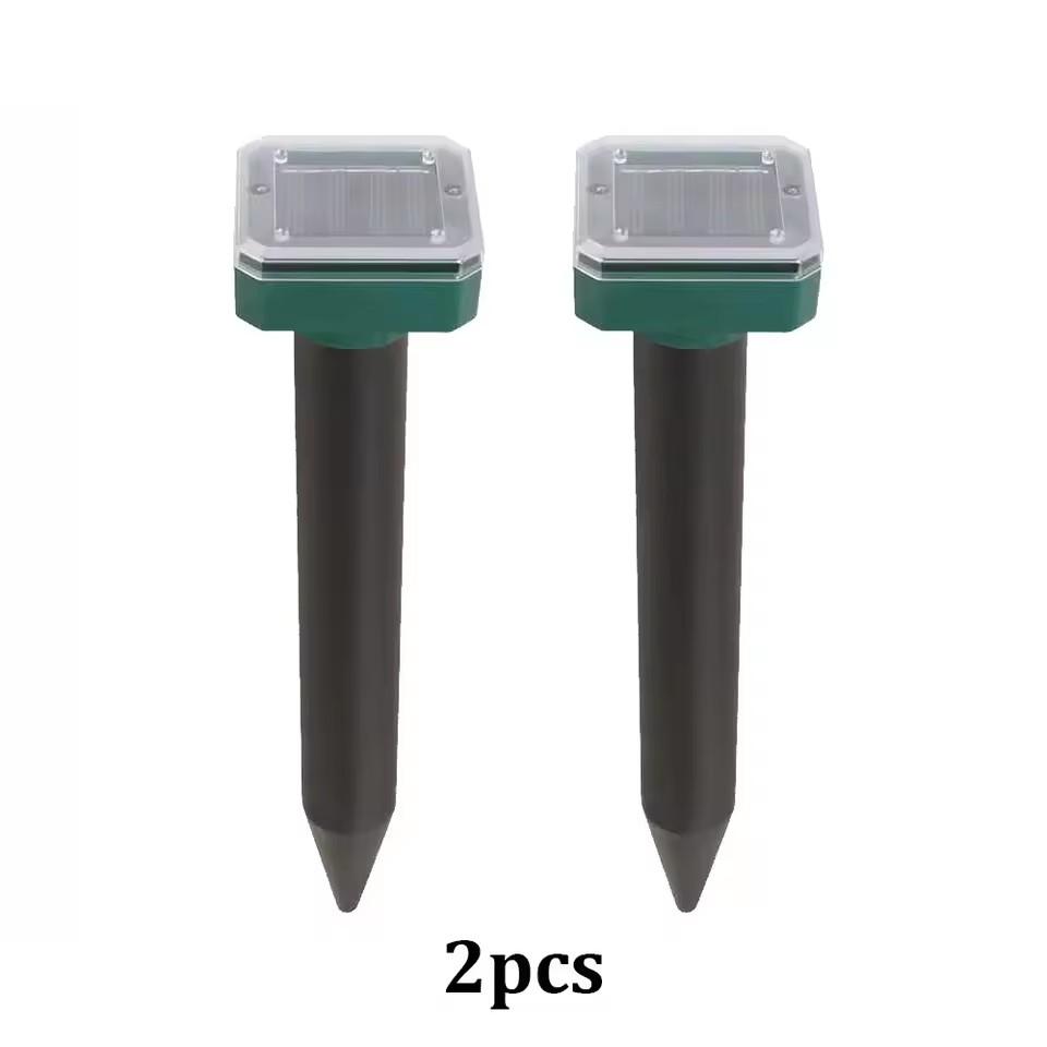 Solar Powered Pest Repeller 8 Pack Ultrasonic Mole Repellent Gopher Vole Snake Rodent Chaser Deterrent for Outdoor Lawn Garden Yards Pest Control