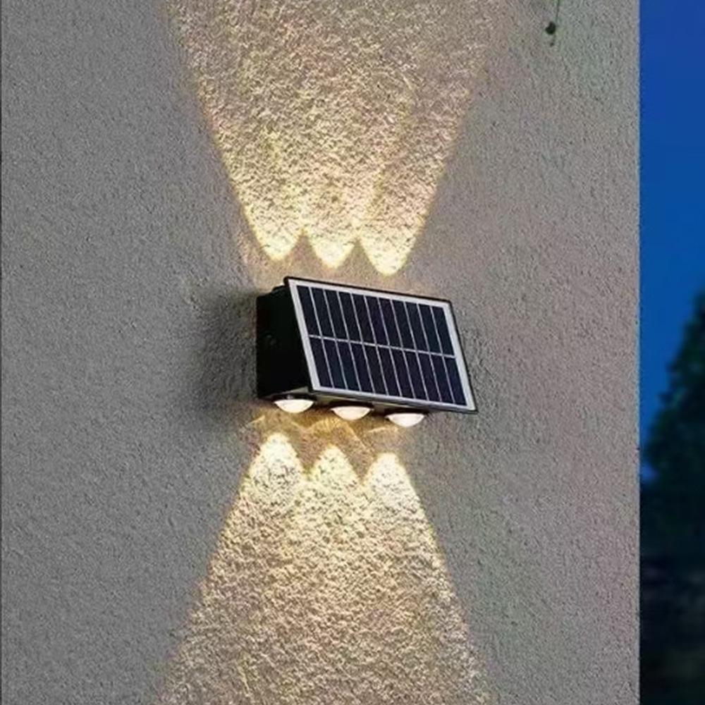 Outdoor Waterproof LED Solar Wall Lamp for Villa and Park Landscaping