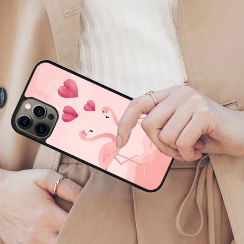 Flamingo Heart Magnetic Phone Case For APPLE iPhone 17 Air 16 14 13 12 Pro Max 15 Plus Wireless Charge With MagSafe Cover