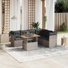 VidaXL Garden Lounge Set with Cushions 7 Pcs, Patio Sofas, Patio Furniture Set, Outdoor Furniture, Grey 3270850