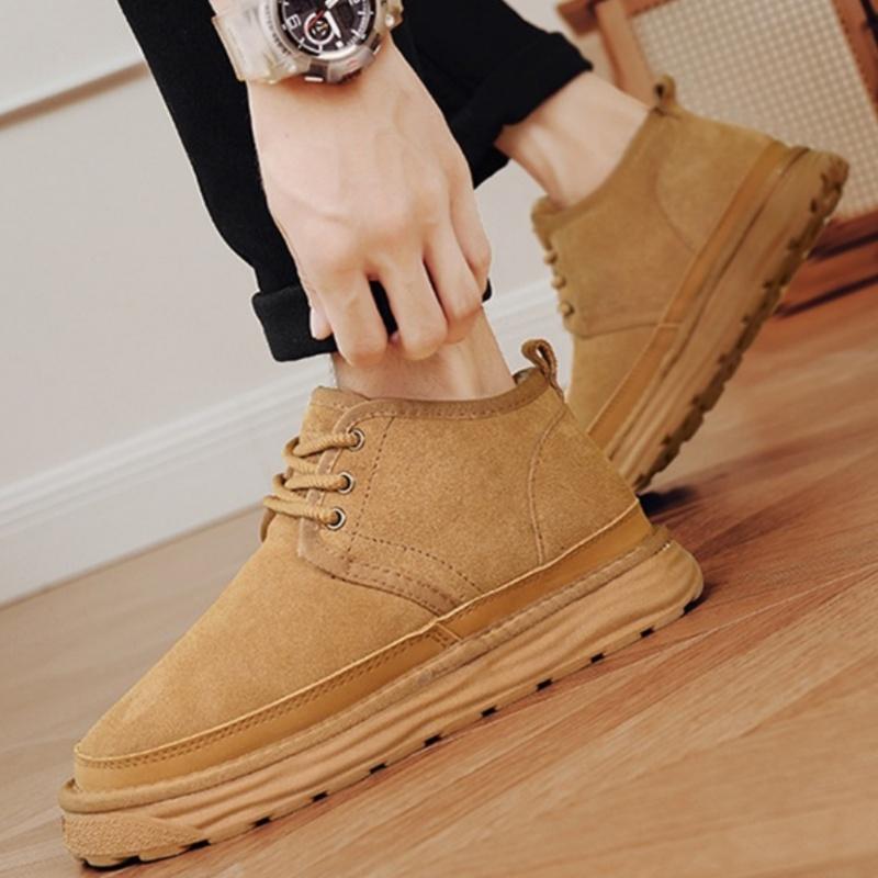 Fashion Winter Men's Shoes Snow Boots 2025 Fashion Warm Fur Casual Outdoor Platform Hiking Shoes Luxury Ankle Soft Women Snow Boots