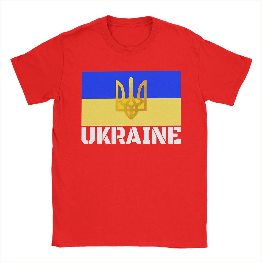 UKRAINE Flag T Shirt Summer  Hippie T Shirts Couple Cotton O Neck Plus Size 5XL Tees Short Sleeves Y2K Casual Tshirt