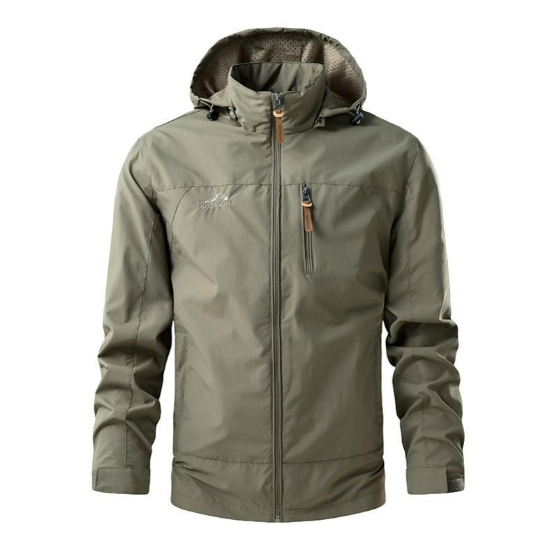 Spring and Autumn Casual Windproof Sunscreen Clothing Men's Outdoor Lightweight Breathable Jacket Waterproof Casual Jacket