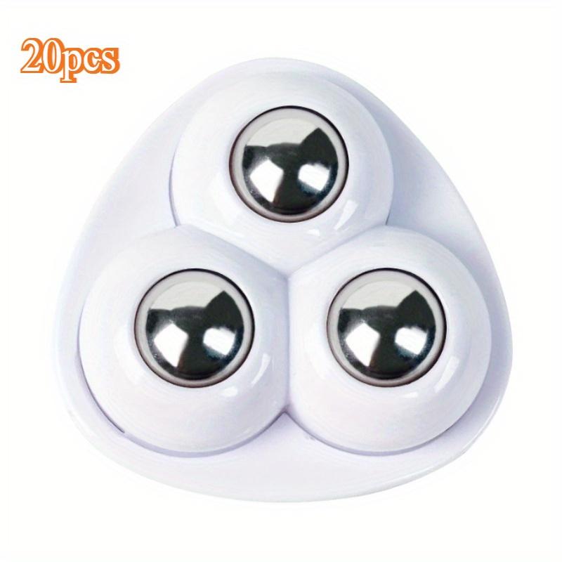 20 Pack Heavy-Duty Self-Adhesive Cast Iron Wheels - 360° Smooth Rotation, Easy To Move for Storage Bins, Furniture, and Trash Cansasters