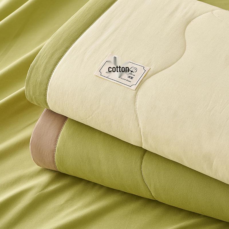 Set Coperta Estiva in Puro Cotone Lavato Giapponese - Cotone dello Xinjiang, Sottile e Fresco, Classe A, Quattro Pezzi