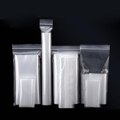 100 Stück PE-Verschlussbeutel mit langen Streifen, transparent, Verdickung 0,16 mm, selbstverschließender Beutel, Aufbewahrung von Süßigkeiten, Fernbedienung, Verpackungsbeutel