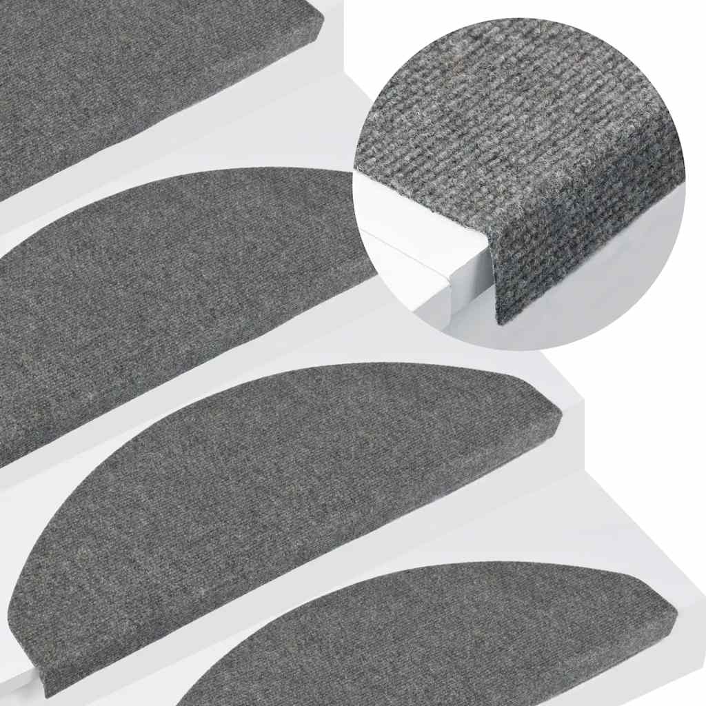Vidaxl Samoprzylepne Nakładki Na Schody, 15 Szt., 65X22,5X3,5Cm Szare