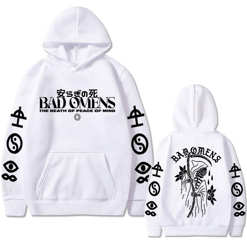 Bad Omens Band Tour American Music Print Hoodie Fashion Long Sleeve Sweatshirts Women Streetwear Pullovers Sudaderas