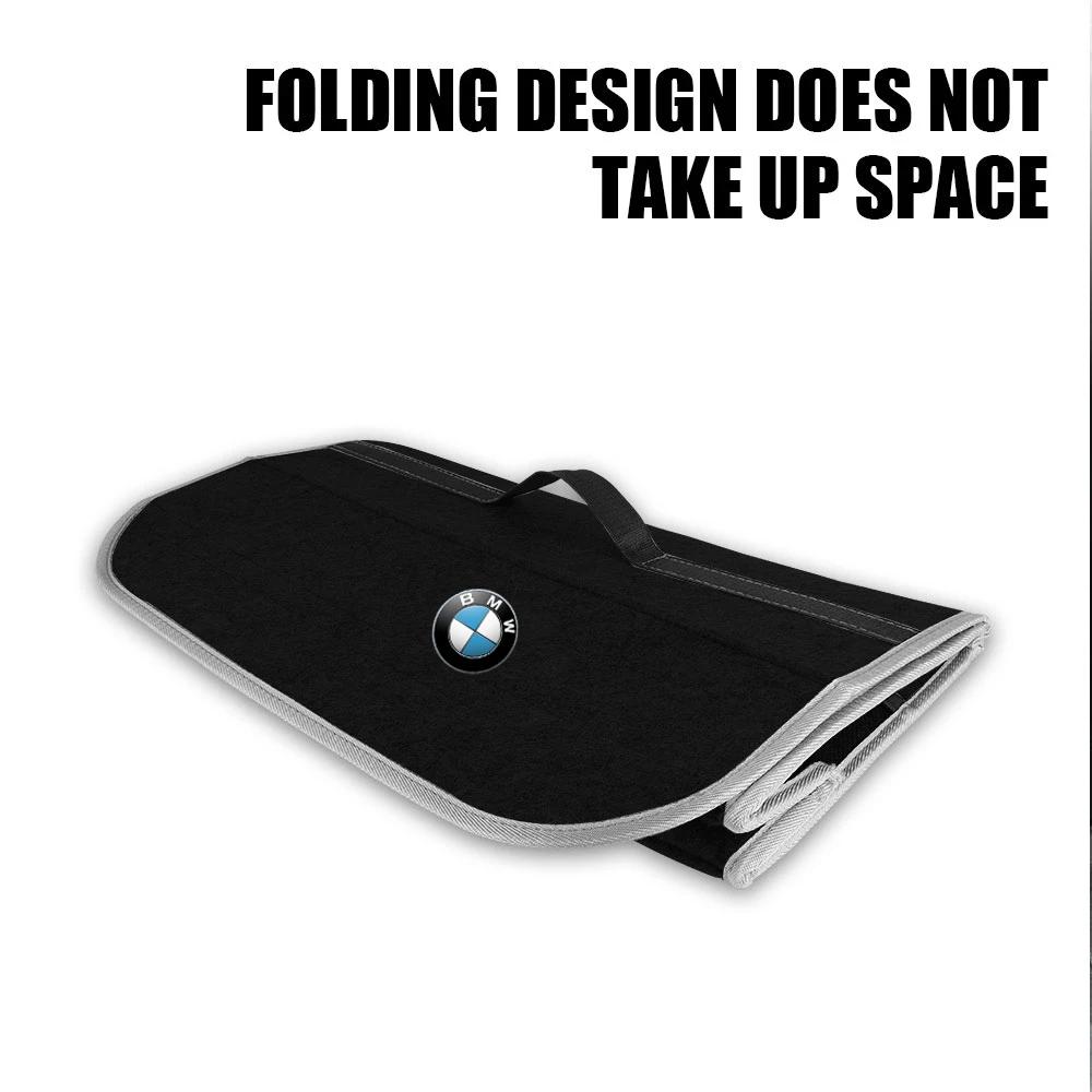 1Pcs Car Soft Felt Storage Bag Organizer Cars Foldable Trunk Car Goods For BMW E36 E46 E53 E90 E60 E61 E93 E87 X3 X5 F30 F20