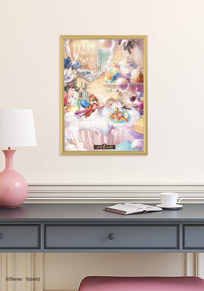 Tenyo (Tenyo) [Made in Japan] 300-Piece Jigsaw Puzzle Disney Chip & Dale: Bath Time Mayhem (30.5x43cm) D-300-015, Includes Glue, Spatula, and Service