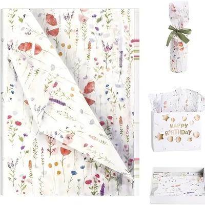 10PCS Hand-rubbed Hand-Kneaded Paper Cotton Texture Bouquet Flower Wrapping Paper  Cake Baking
