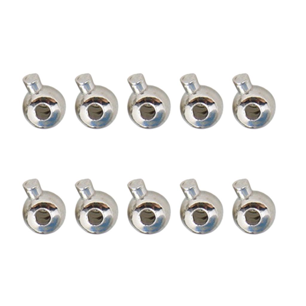 Set of 10 Multifuntional Jewelry Beads Jewelry Bead Set Jewelry Crafting Beads Spacer Beads Alloy Texture for Daily