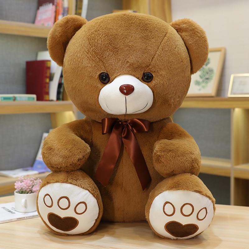 High Quality 35/50/60CM 5 Colors Lovely Bow-Knot Teddy Bear Doll Stuffed Animal Bear Plush Toys Lovers Girls Birthday Baby Gift