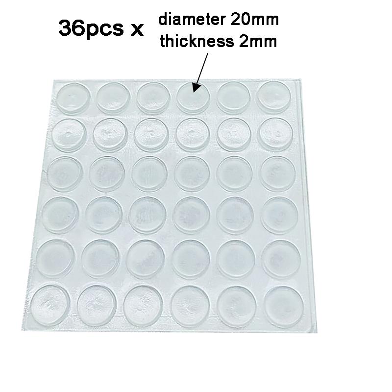 100Pcs Soft Silicone Rubber Anti Slip Bumpers Feet Pads Damper Buffer Cabinet Bumpers Silicone Furniture Pads Drawer Door Pad