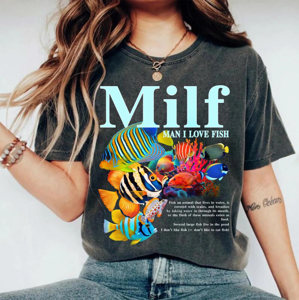 

Унисекс винтажная футболка «Я люблю рыбу» смешная графическая футболка с мемом про океан ретро футболка для любителя аквариумов мем-футболка для женщин M