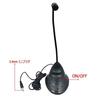 3.5mm Mini Condenser Gooseneck Microphone with Stand, 1.3m Cable, ONOFF Switchable, 360° Omnidirectional, for PC