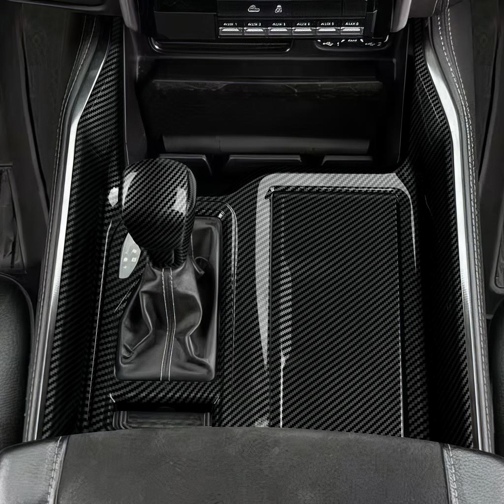 For Dodge RAM 1500 TRX 2019-2026 Car Center Gear Shift Panel Carbon Fiber Interior Sticker ABS Trim Accessories G9
